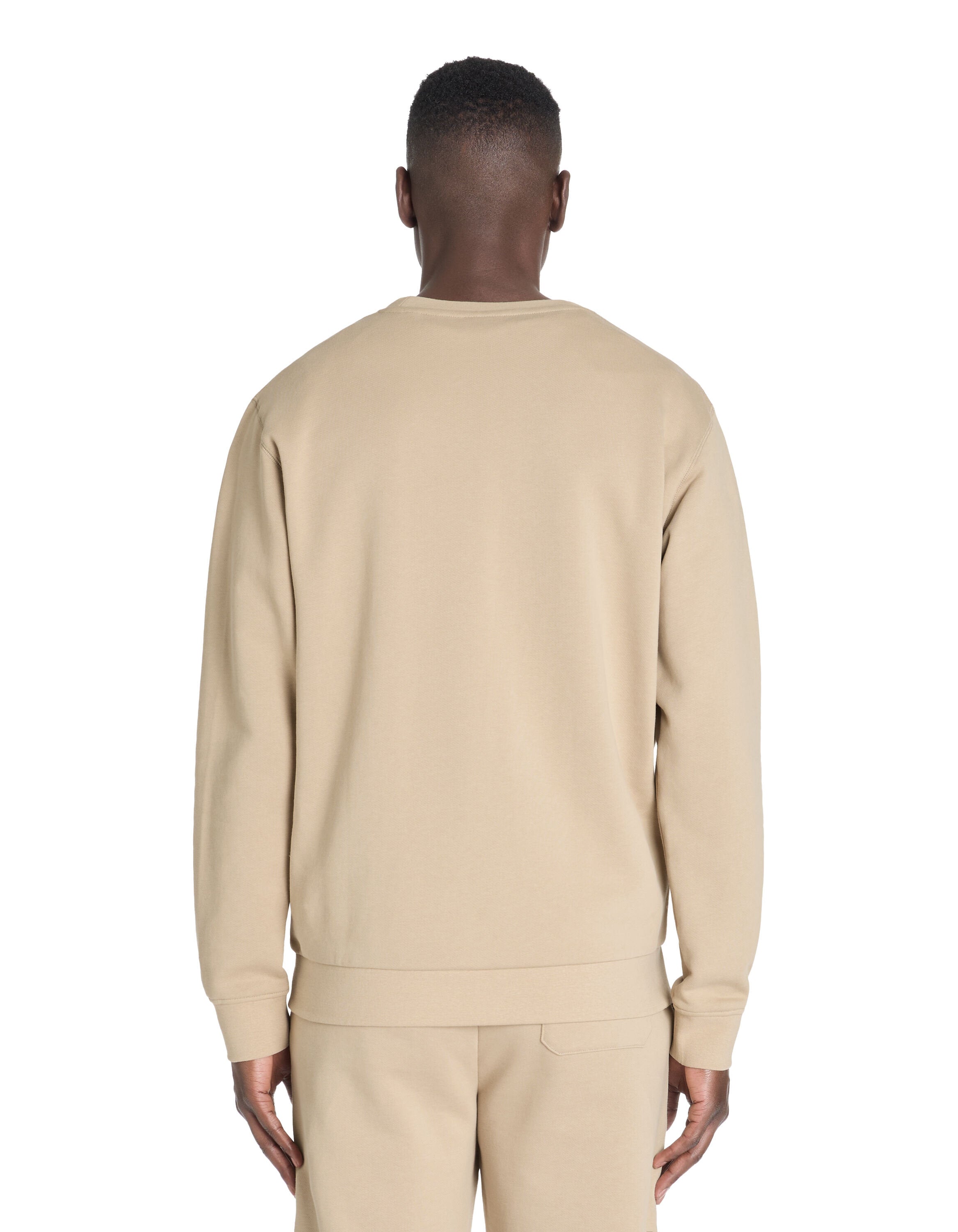 Celio_Beige Regular Round Neck Sweatshirt 100% Cotton_FESEVEN_BEIGE_03