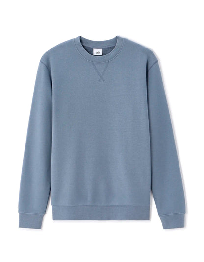 Celio_Denim Blue_Regular Round Neck Sweatshirt 100% Cotton_FESEVEN_DENIM BLUE_07
