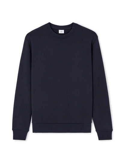 Celio_Navy_Regular Round Neck Sweatshirt 100% Cotton_FESEVEN_NAVY_05