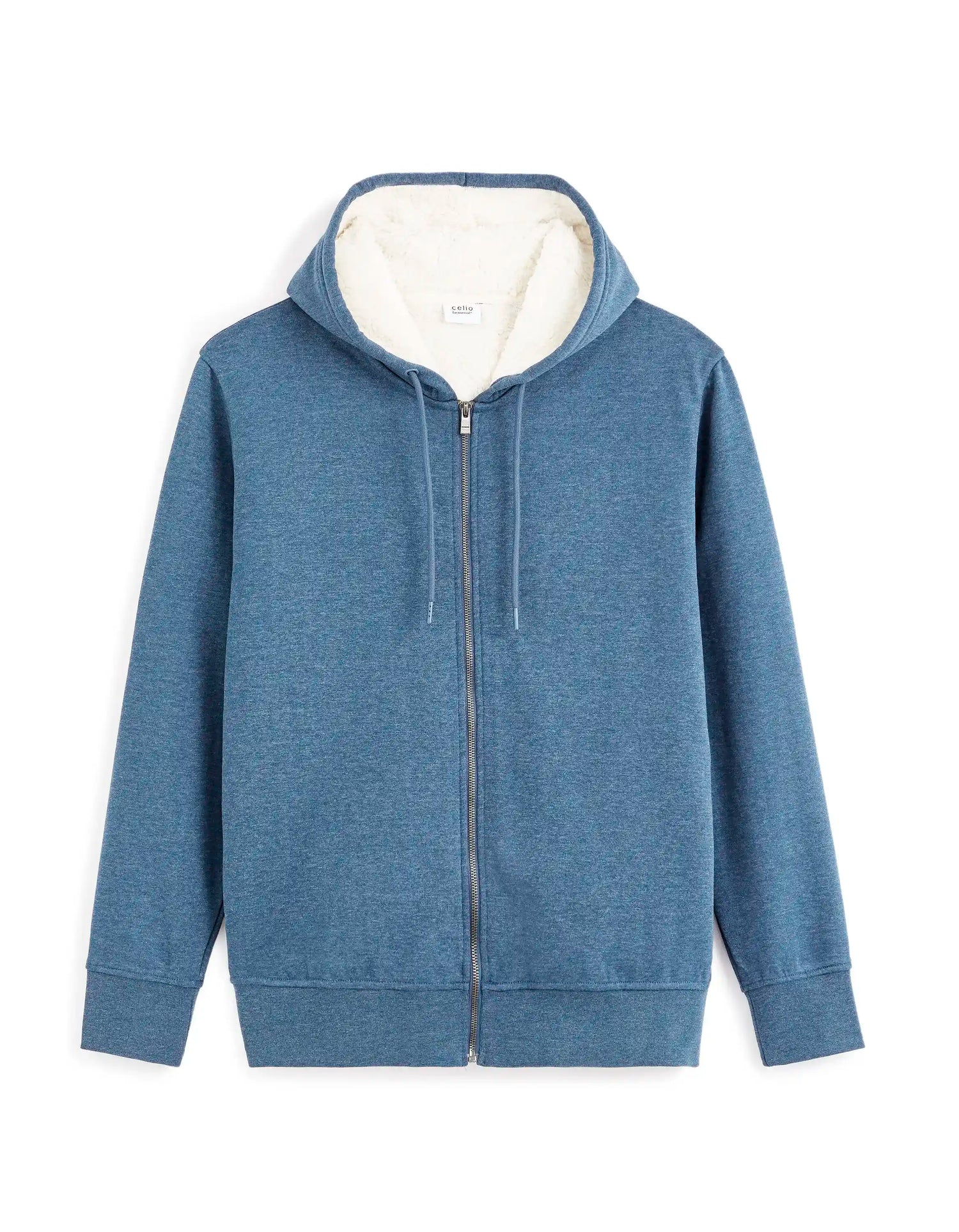 Celio_Marine Chine_Cotton Blend Zip-Up Hoodie_FESHERPAX_MARINE CHINE_05