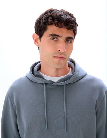 Celio_Denim Blue_Regular Hooded Sweatshirt 100% Cotton_FESIX_DENIM BLUE_04