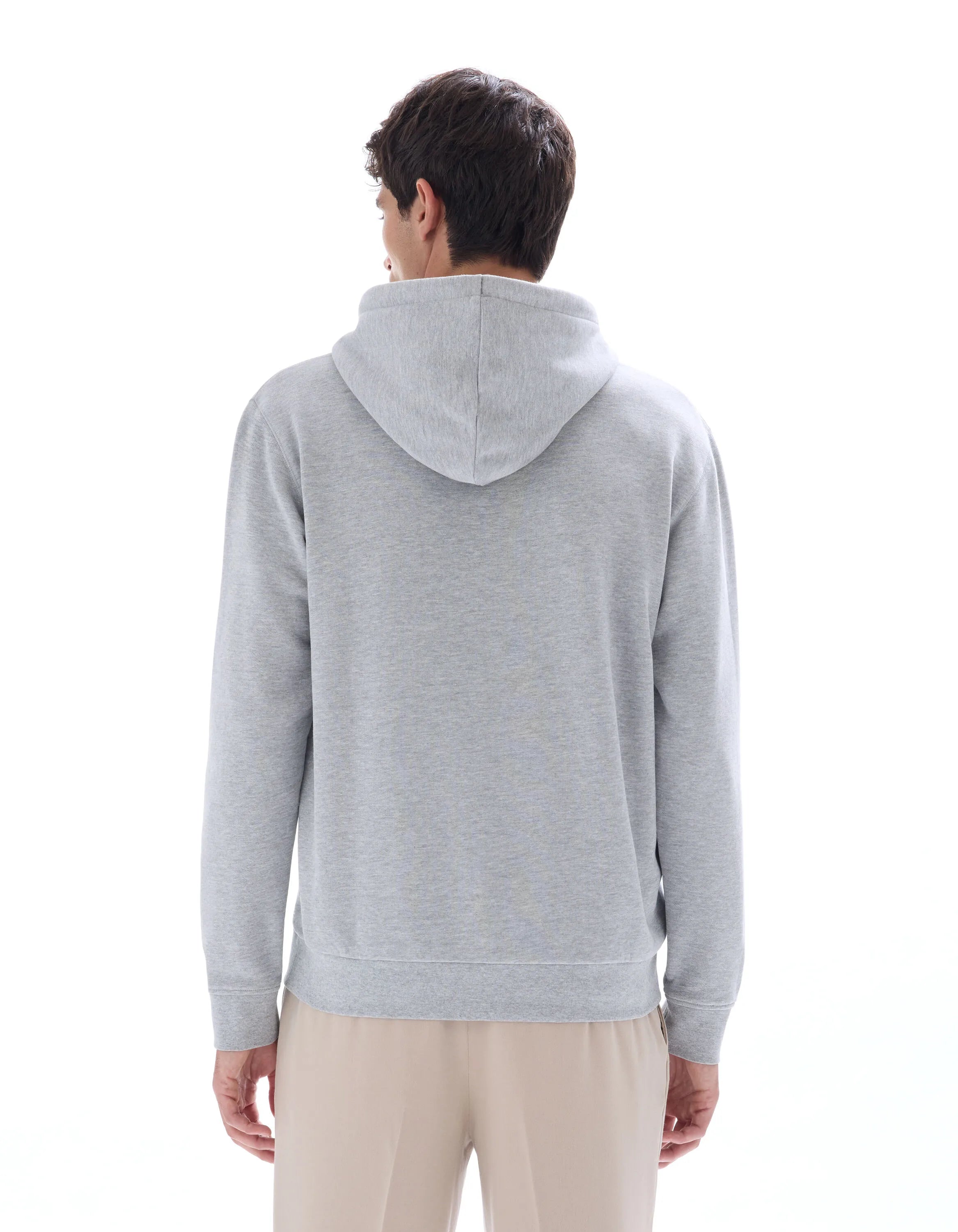 Celio_Heather Grey_Regular Cotton Blend Hoodie_FESIX_HEATHER GREY_03