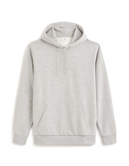 Celio_Heather Grey_Regular Cotton Blend Hoodie_FESIX_HEATHER GREY_05