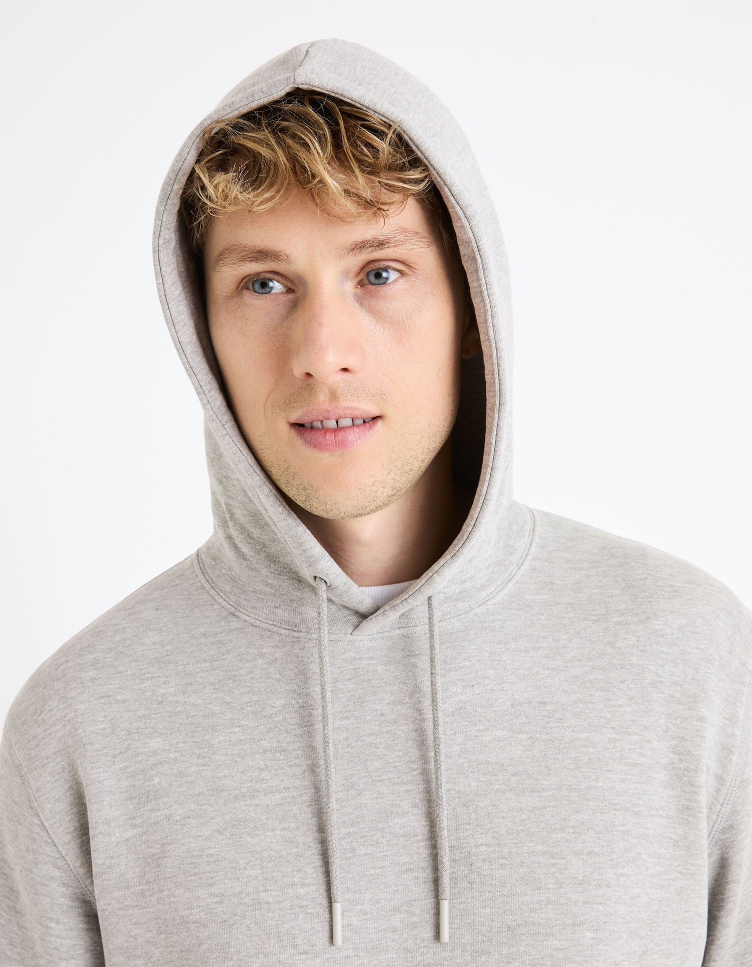 Hooded Sweatshirt - Grey_05