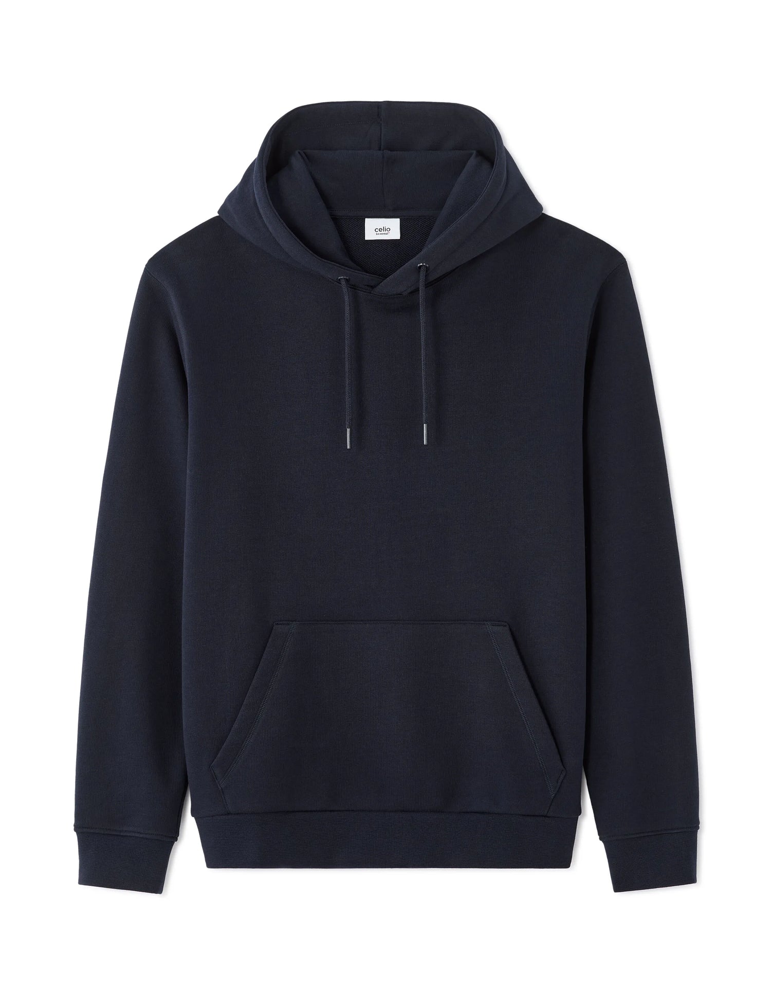Celio_Navy_Regular 100% Cotton Hooded Sweatshirt_FESIX_NAVY_05