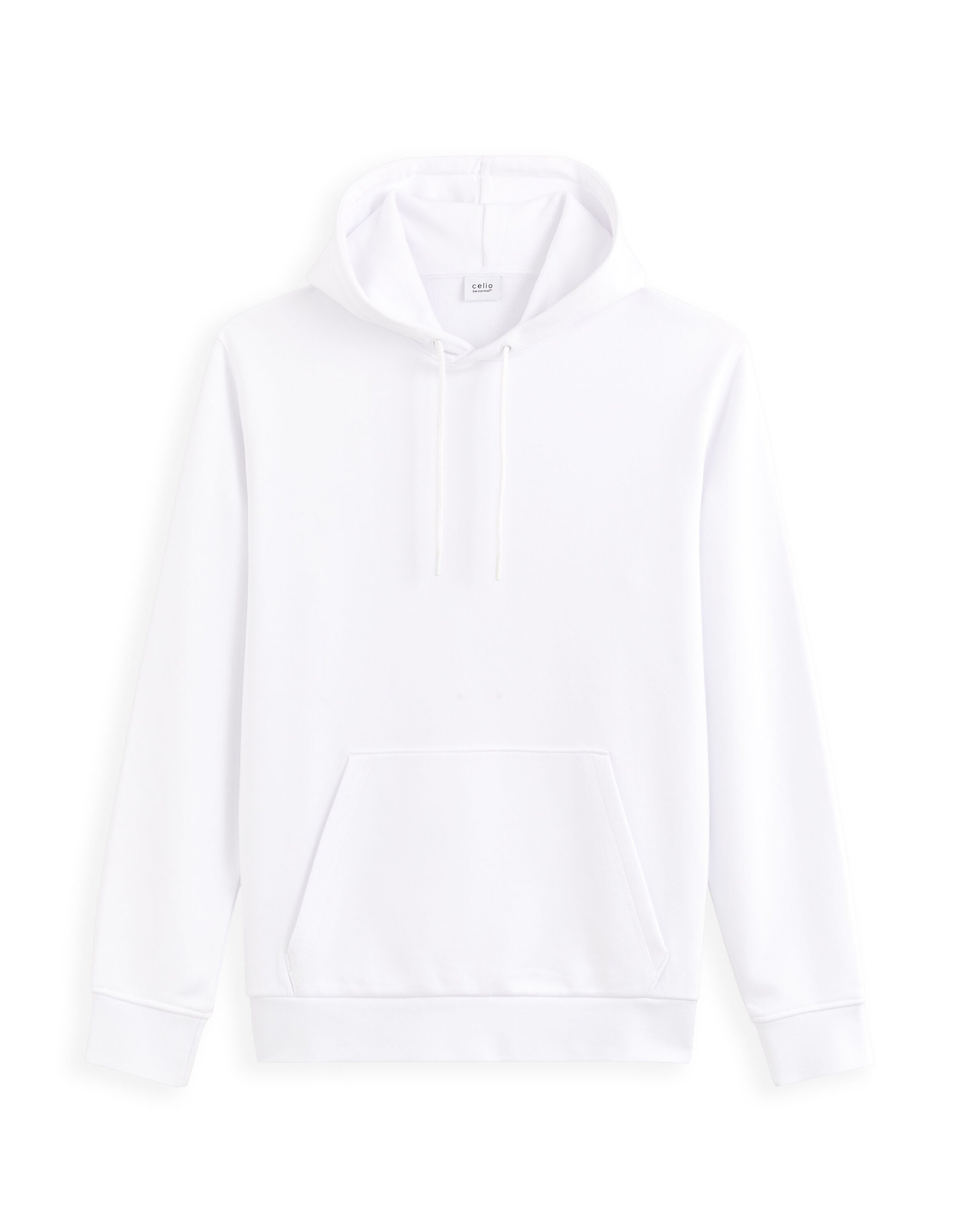 Hooded Cotton Sweatshirt - White_01