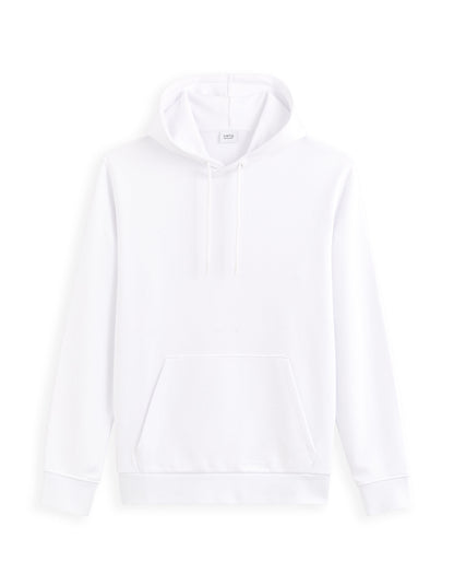 Hooded Cotton Sweatshirt - White_01