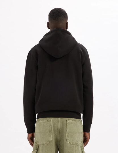 Celio_Black_100% Cotton Zip-Up Hoodie_FETHREE_BLACK_03