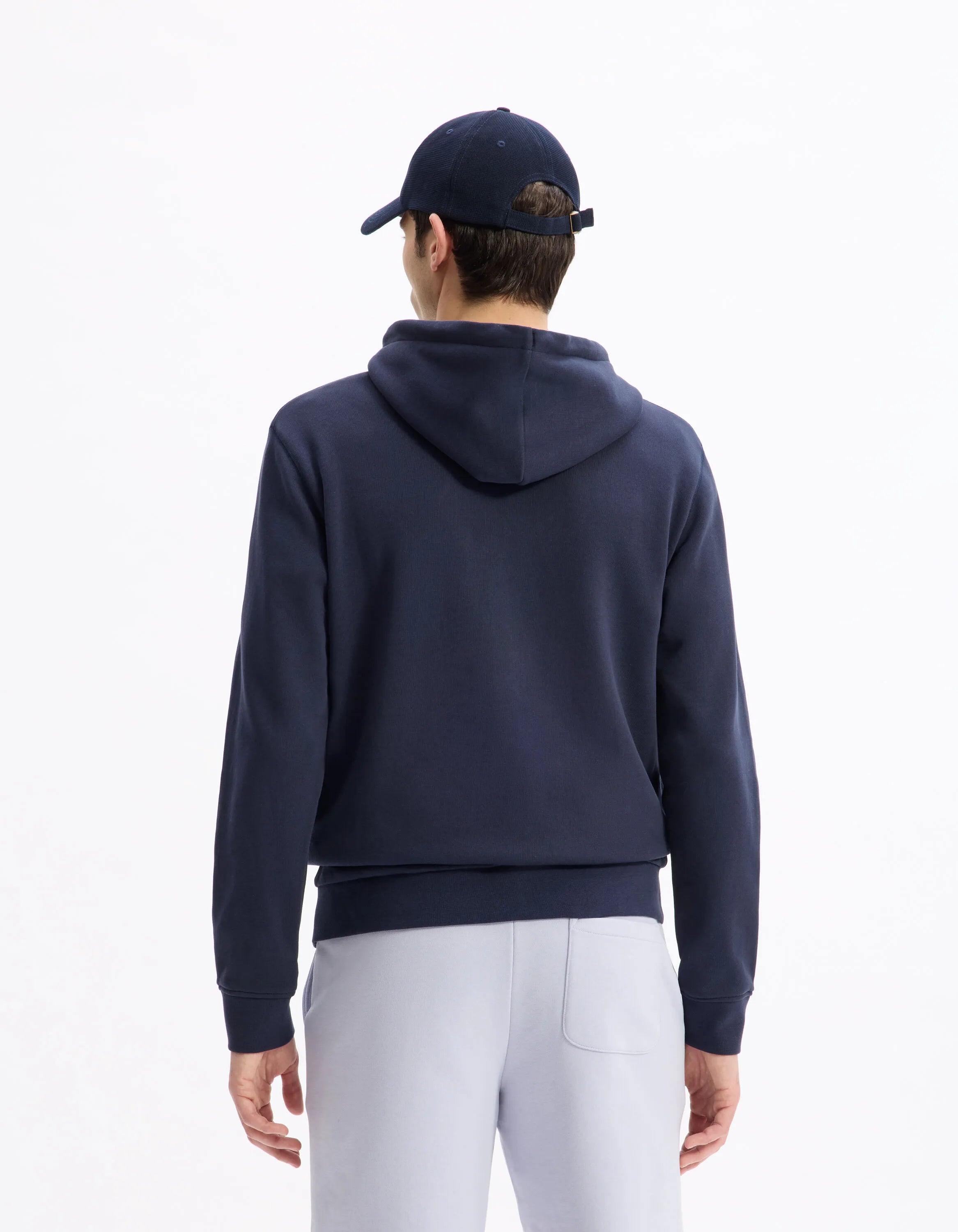 Celio_Navy_100% Cotton Zip-Up Hoodie_FETHREE_NAVY_03