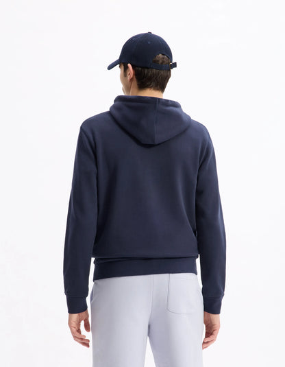 Celio_Navy_100% Cotton Zip-Up Hoodie_FETHREE_NAVY_03