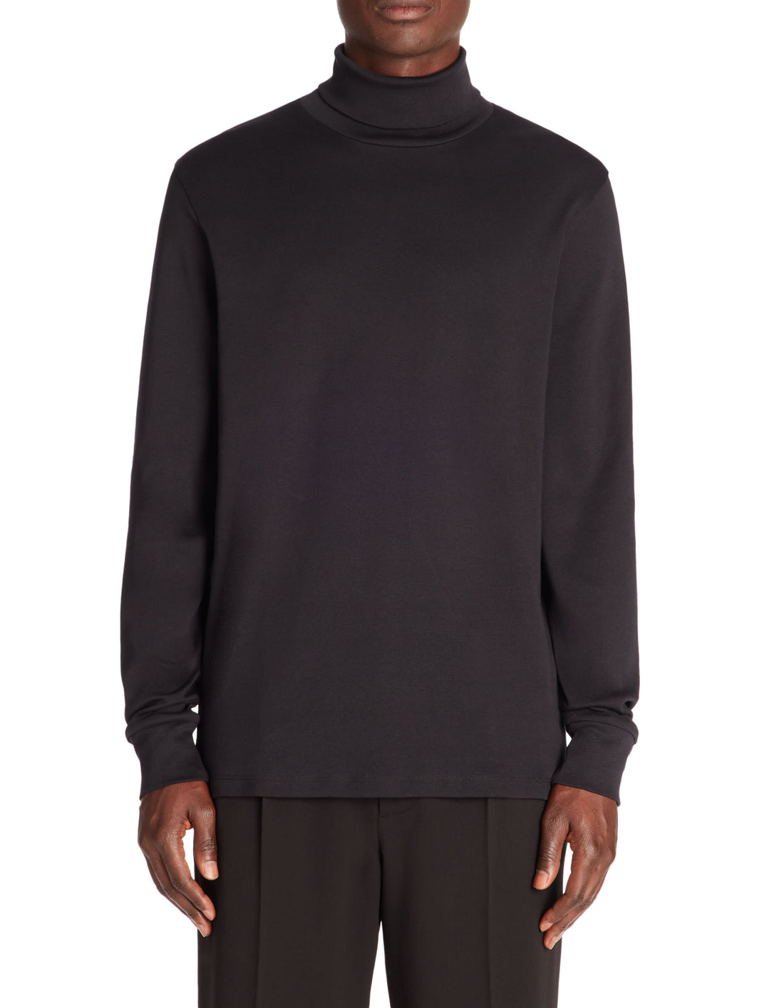Celio_Black Turtleneck Long Sleeve T-Shirt_FETURTLE_BLACK_01