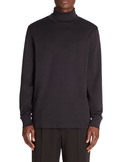 Celio_Black Turtleneck Long Sleeve T-Shirt_FETURTLE_BLACK_01