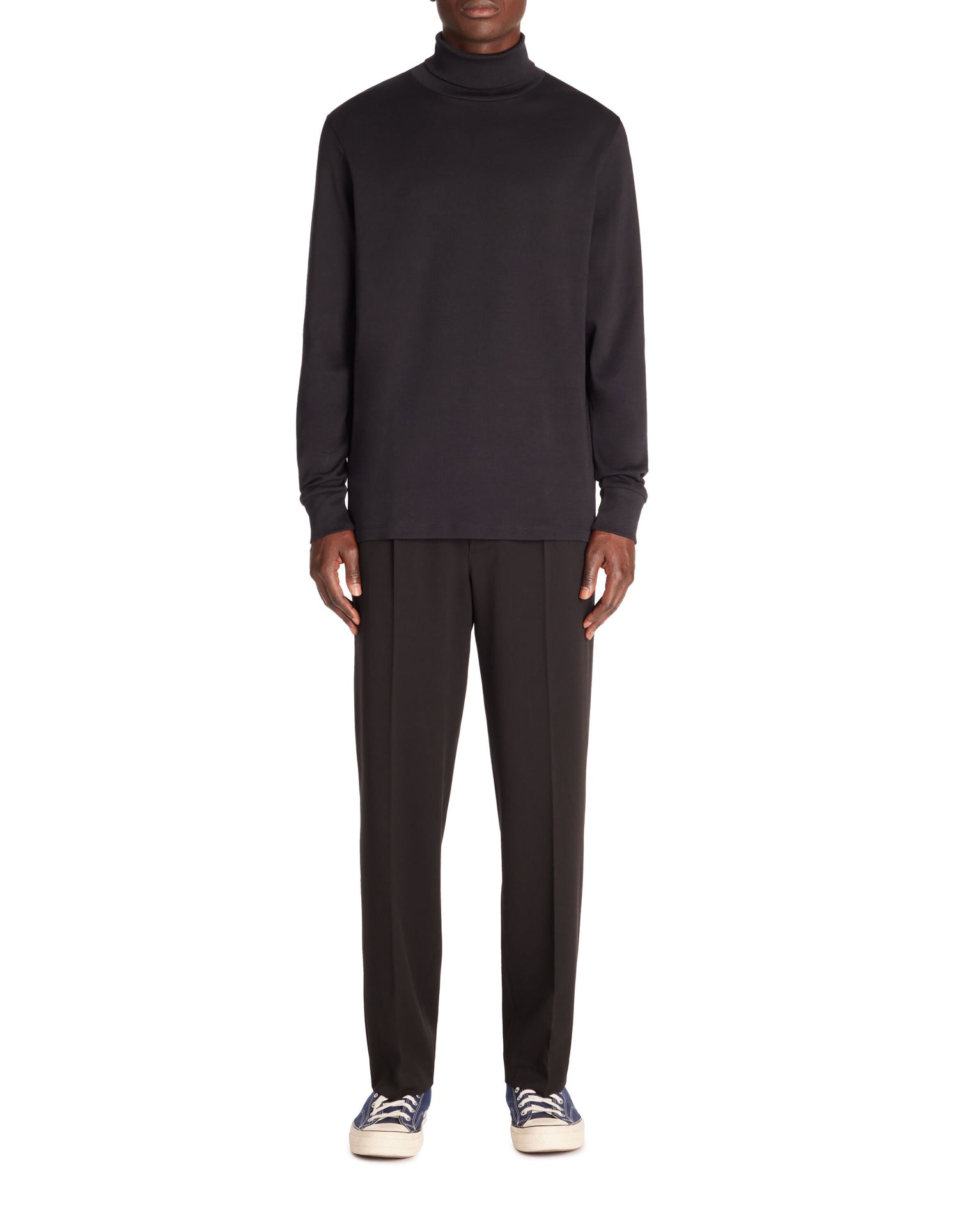 Celio_Black Turtleneck Long Sleeve T-Shirt_FETURTLE_BLACK_02