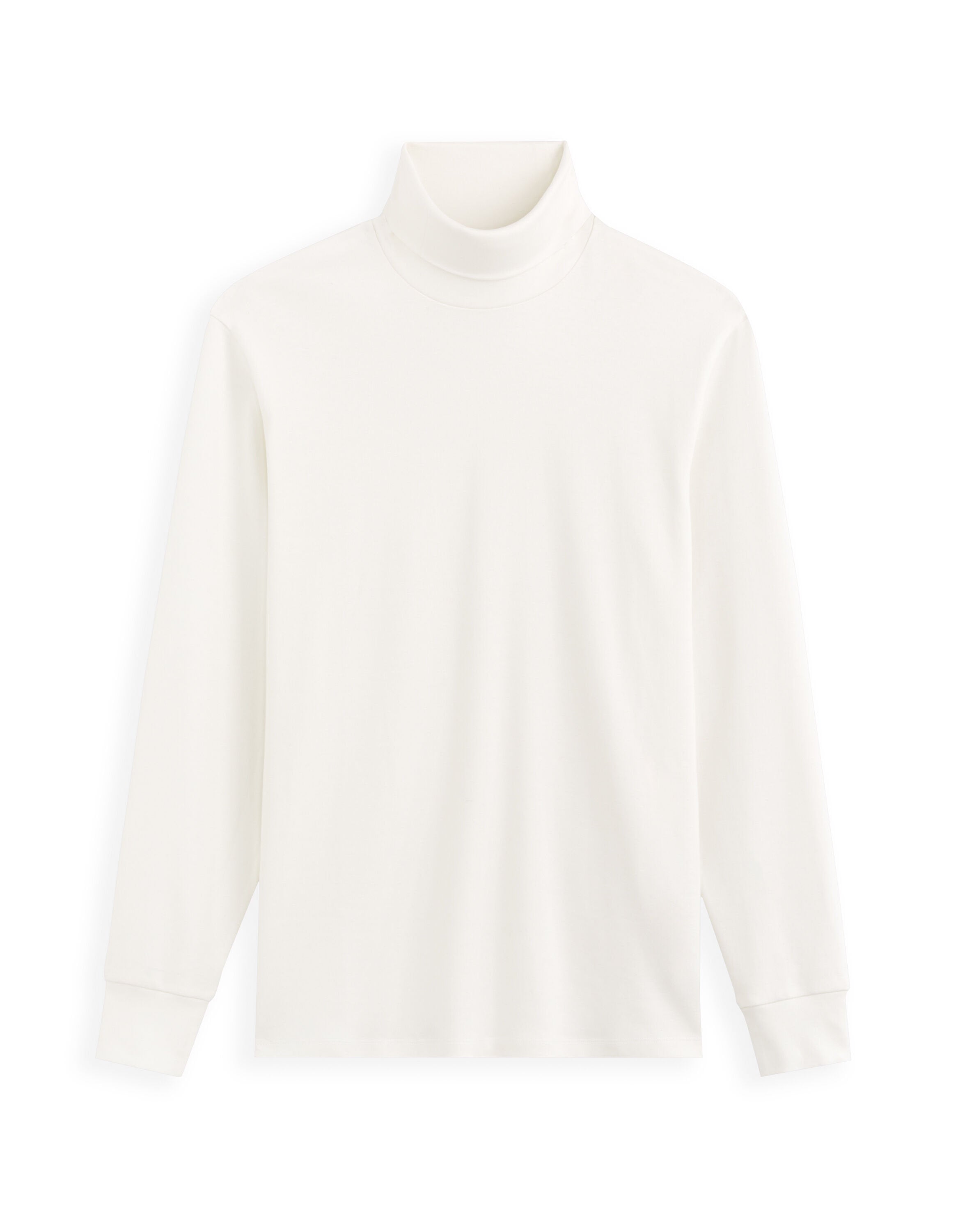 Celio_Beige Turtleneck Long Sleeve T-Shirt_FETURTLE_ECRU_05
