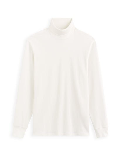 Celio_Beige Turtleneck Long Sleeve T-Shirt_FETURTLE_ECRU_05