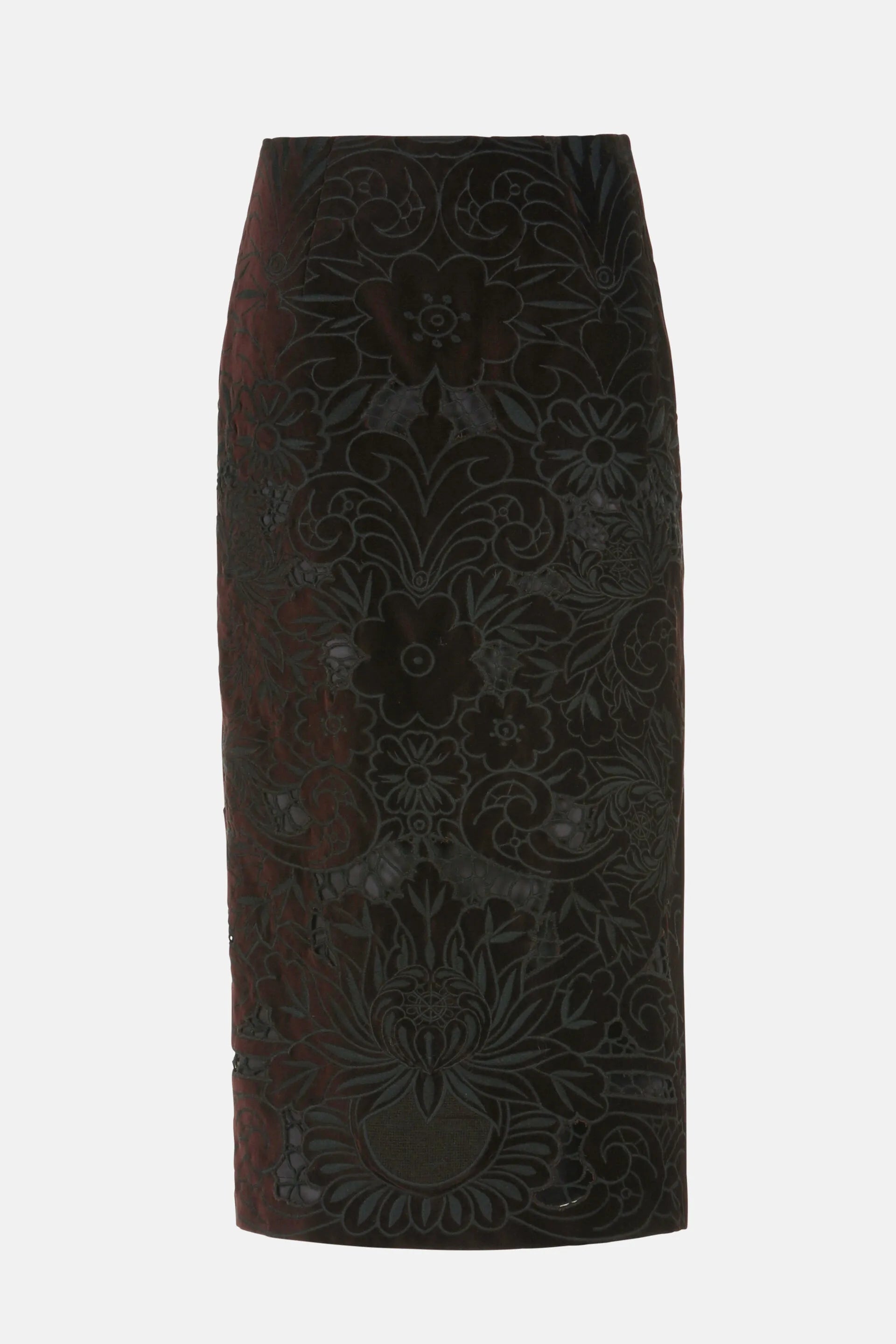 Luisa Spagnoli_Black_Fisarmonica - Elegant Midi Skirt_FISARMONICA_0998_05