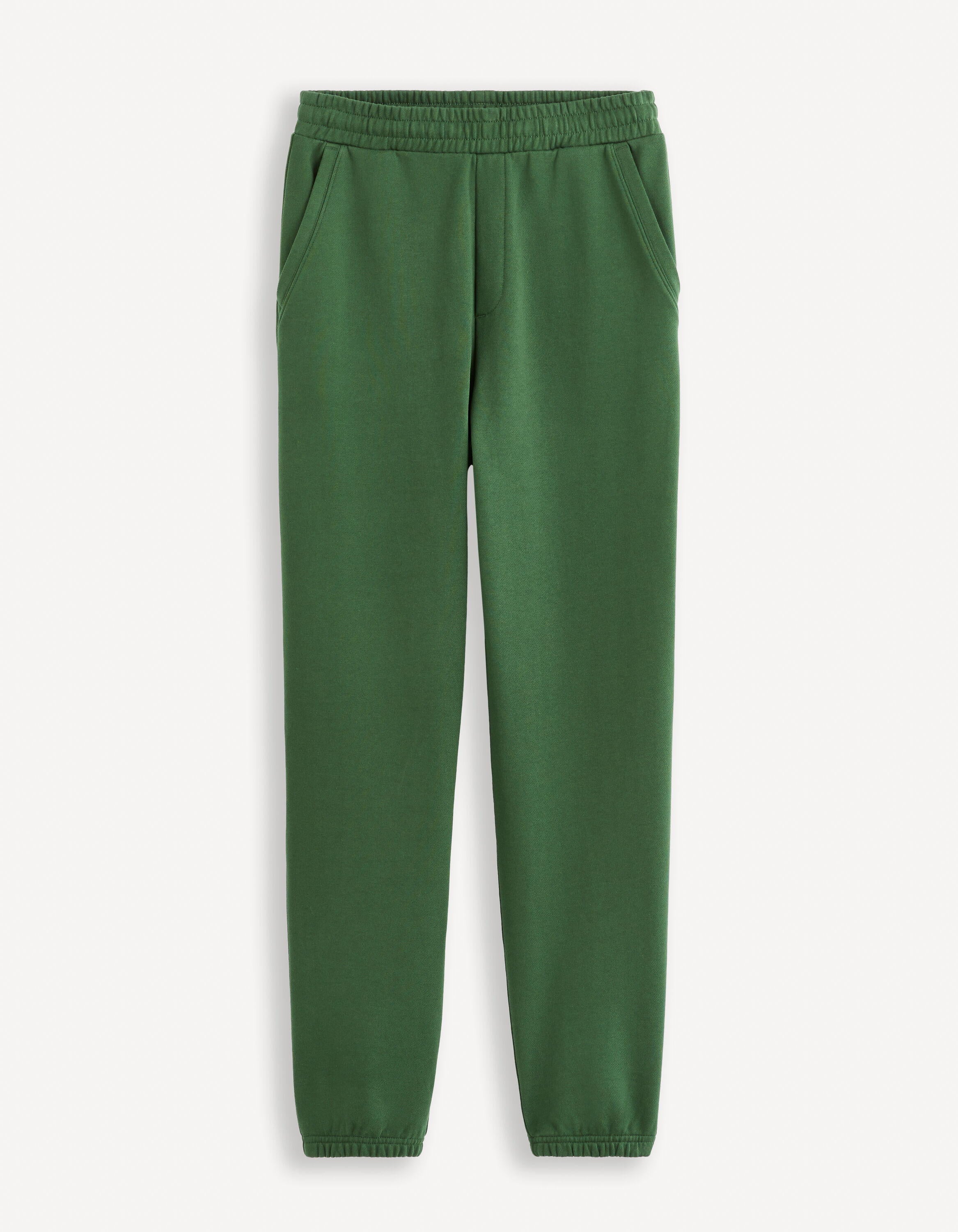 Wide Jogging Pants - Green_FOIDEA_GREEN BRITISH_01