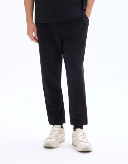 Celio_Black_Regular Jogging Pants_FOJOGGIE2_BLACK_02