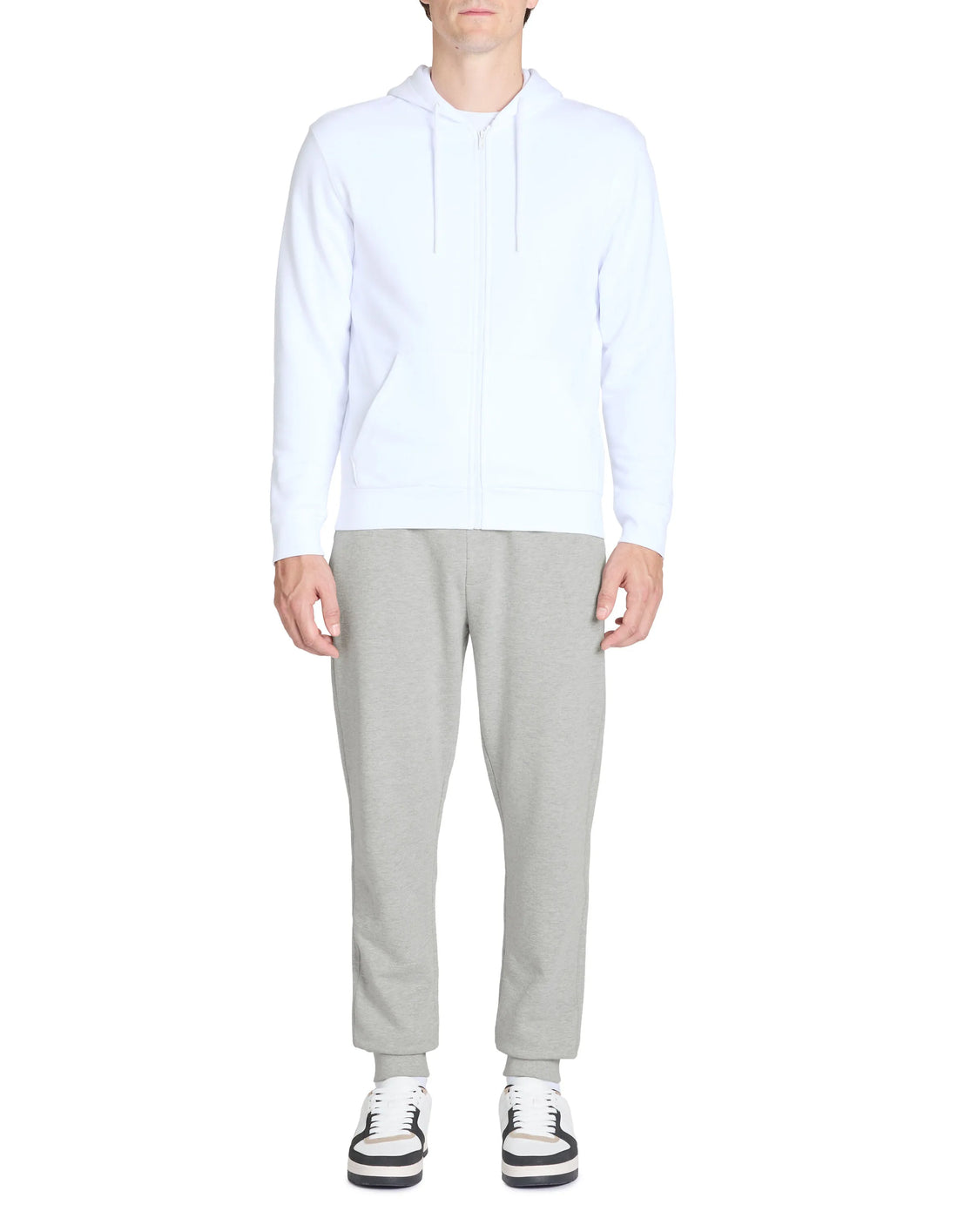 Celio_Heather Grey_Regular Jogging Pants_FOJOGGIE2_HEATHER GREY_01
