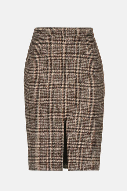 Luisa Spagnoli_Var Marone Beige_Fornaio - Classic Wool Skirt_FORNAIO_3991_05