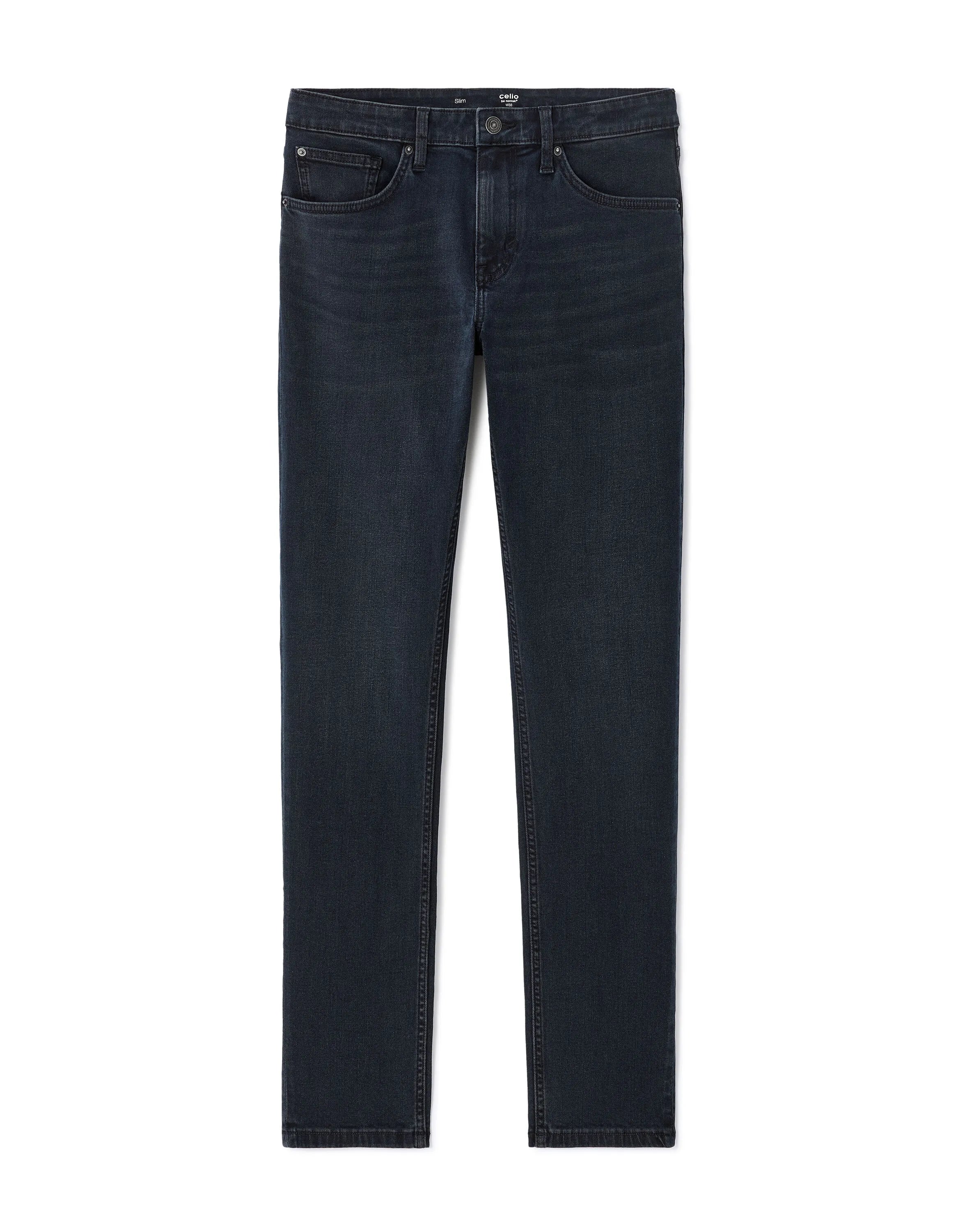 Celio_Blue Black H25_C.25 Slim Stretch Cotton Jeans_FOSLIM_BLUE BLACK H25_09