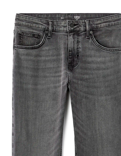 Celio_Grey_C.25 Slim Stretch Cotton Jeans_FOSLIM_GREY_07