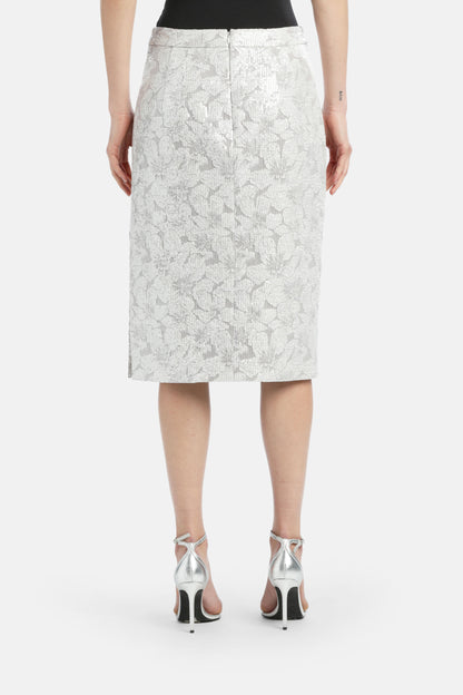 Luisa Spagnoli_Frantoio - Sequined Midi Skirt_FRANTOIO_0244_02
