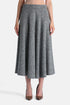 Luisa Spagnoli Var Grigio Panna Women Frazione - Flared BouclŽ Midi Skirt SKU: FRAZIONE_3331 Image 01