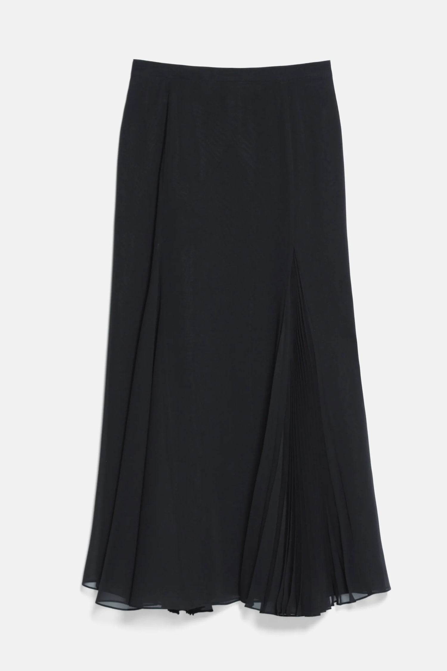Luisa Spagnoli Nero/Nero Women Frizione - Elegant Silk Skirt SKU: FRIZIONE_0101 0101 Image 05