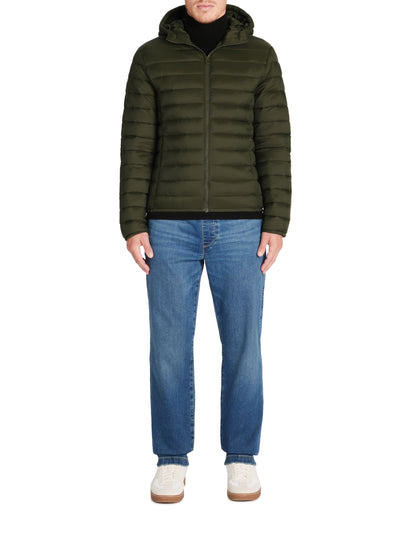 Celio_Dark Khaki Light Hooded Down Jacket_FUBUBBLE_DARK KHAKI_02