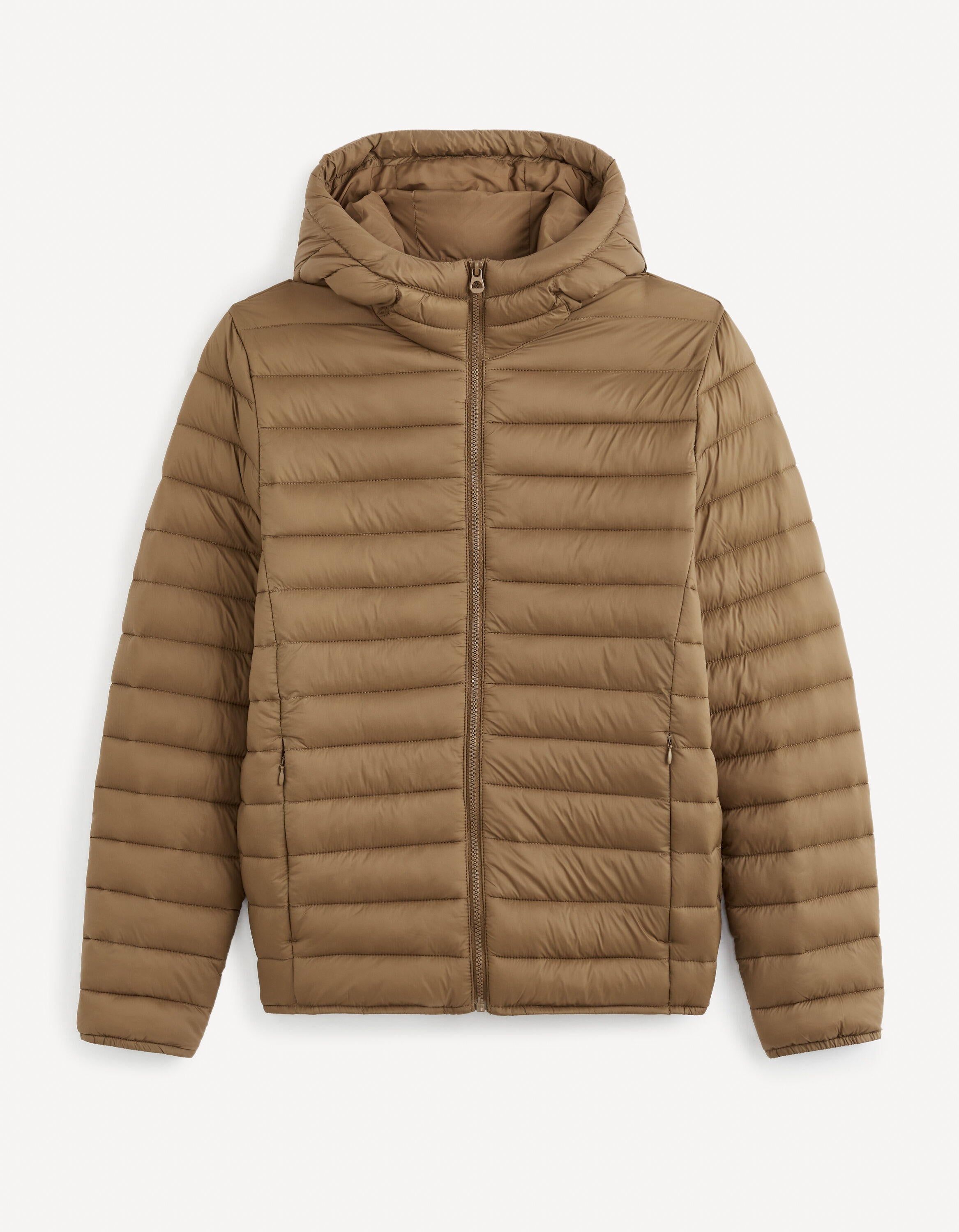 Light Hooded Down Jacket - Light Brown_FUBUBBLE_LIGHT BROWN_02