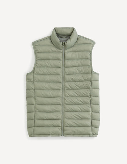 Light Sleeveless Down Jacket - Green_FULOCK_LICHEN GREEN_02