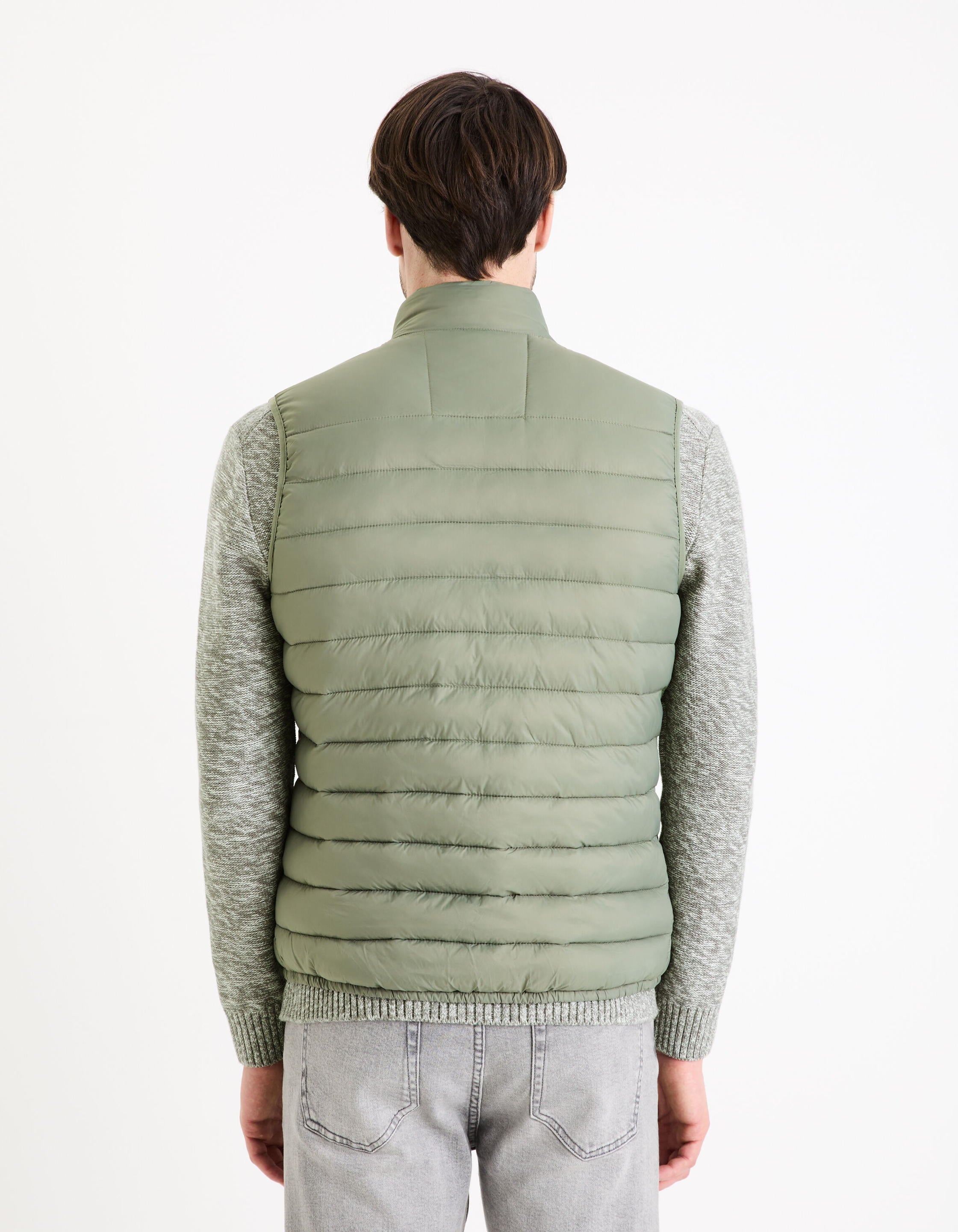 Light Sleeveless Down Jacket - Green_FULOCK_LICHEN GREEN_04