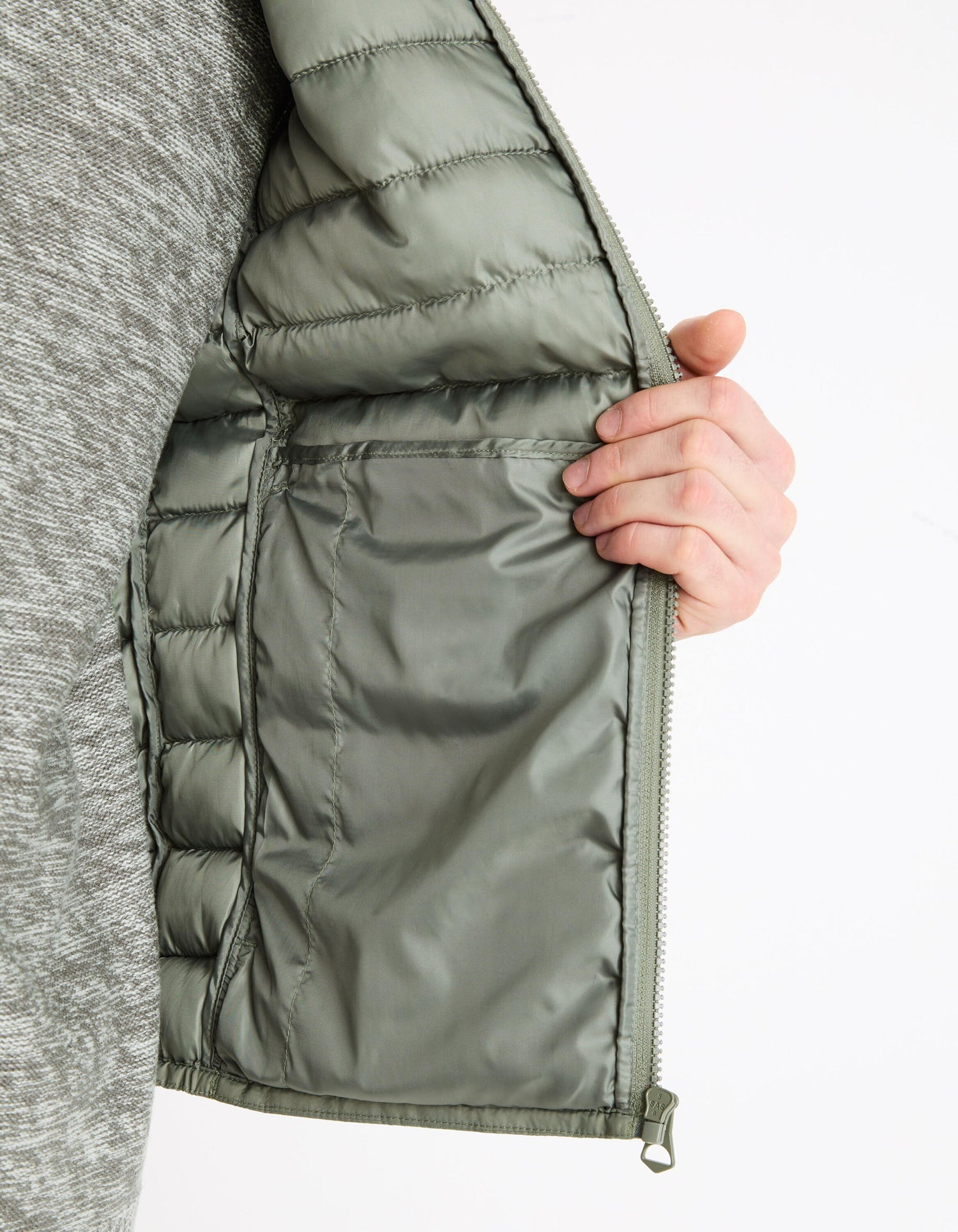 Light Sleeveless Down Jacket - Green_FULOCK_LICHEN GREEN_05