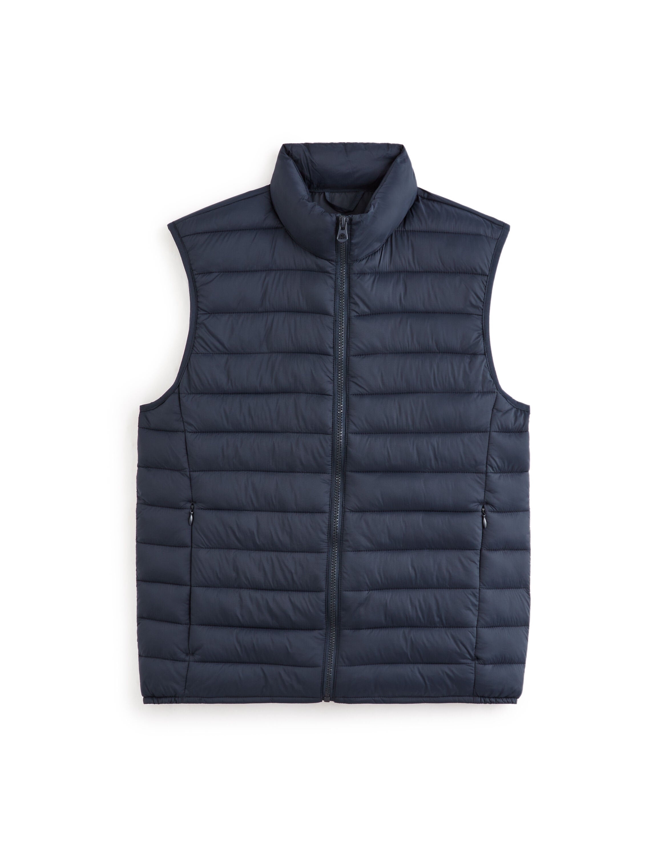 Sleeveless Light Down Jacket - Navy_01