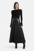 Luisa Spagnoli_Nero_Fuoco - Faux Leather Maxi Skirt_FUOCO_0101_01