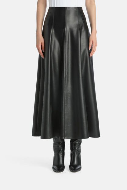 Luisa Spagnoli_Nero_Fuoco - Faux Leather Maxi Skirt_FUOCO_0101_02