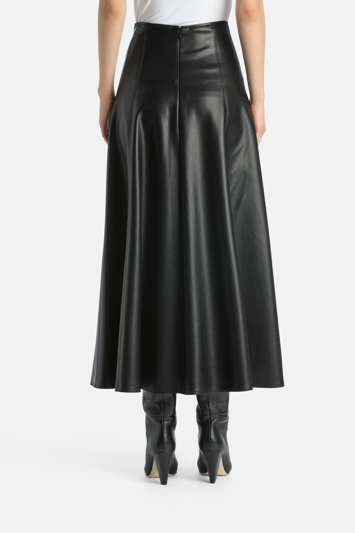 Luisa Spagnoli_Nero_Fuoco - Faux Leather Maxi Skirt_FUOCO_0101_03