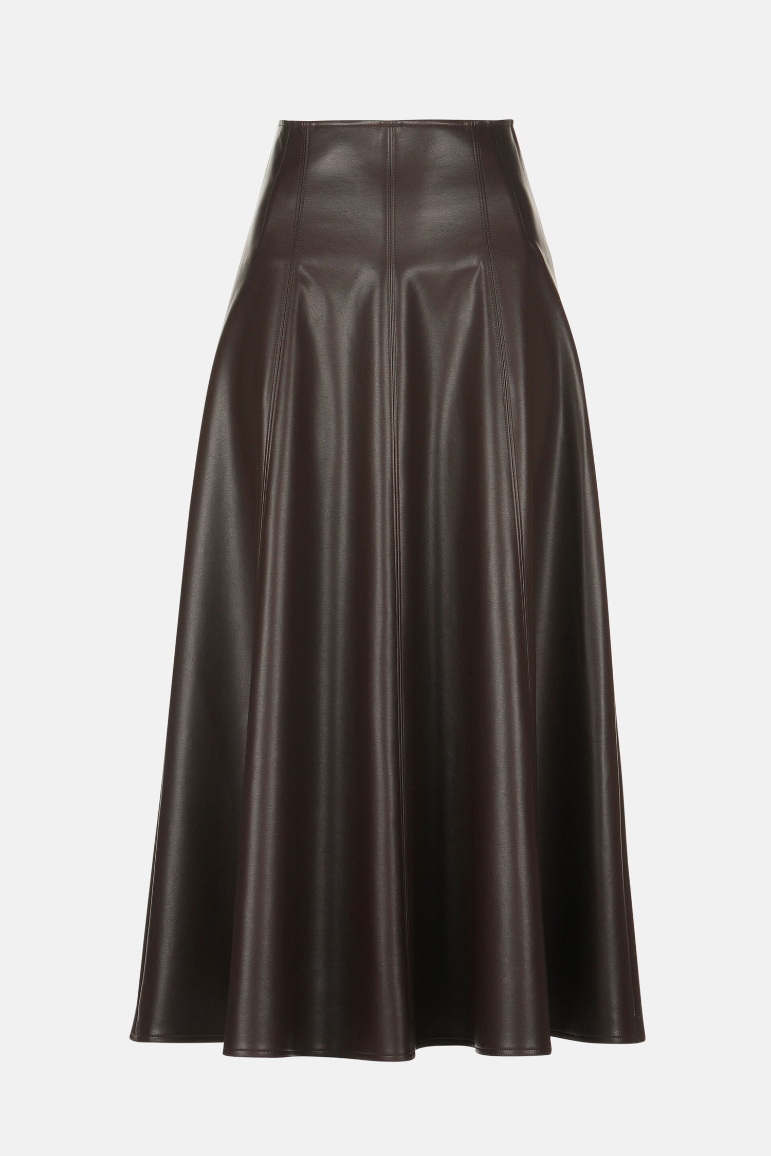 Luisa Spagnoli_Testa Di Moro_Fuoco - Faux Leather Maxi Skirt_FUOCO_0937_04