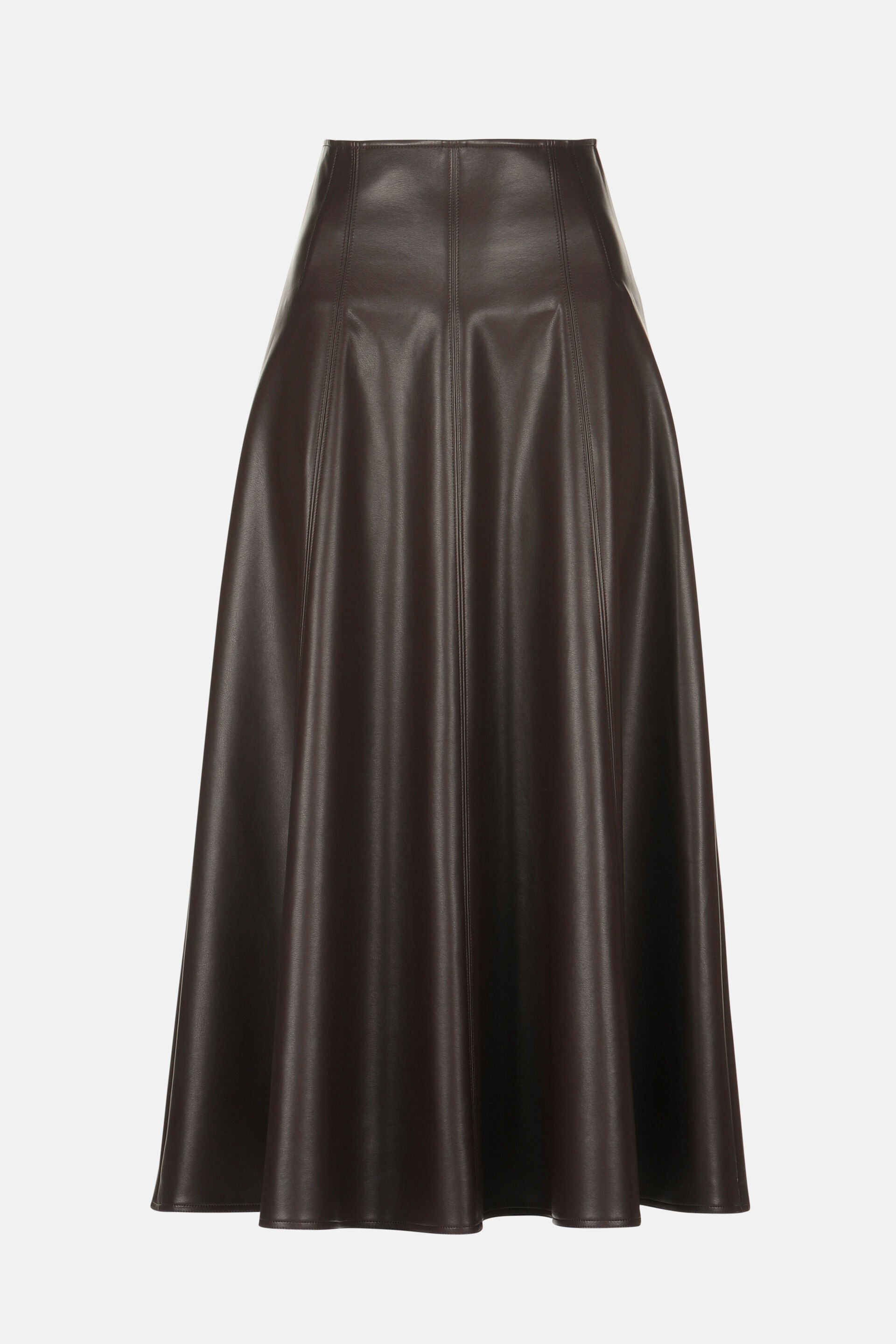 Luisa Spagnoli_Testa Di Moro_Fuoco - Faux Leather Maxi Skirt_FUOCO_0937_04