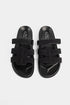 Marie France Black Women Tracky Adjustable Cross Strap Sandals SKU: FWTRACKY_Black Image 01