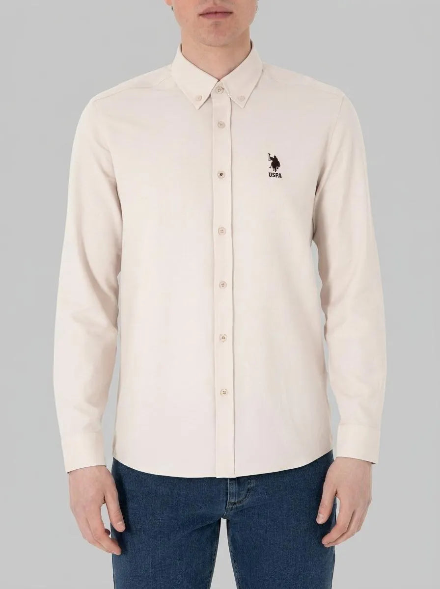 U.S. Polo Assn. Stone Men Stone Long Sleeve Shirt SKU: G081GL0040 2083841_VR049 Image 00