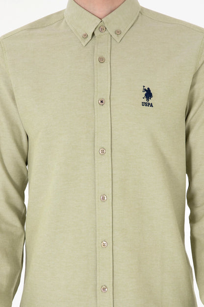 U.S. Polo Assn. Light Khaki Men Light Khaki Long Sleeve Shirt SKU: G081GL0040 2083841_VR183 Image 06