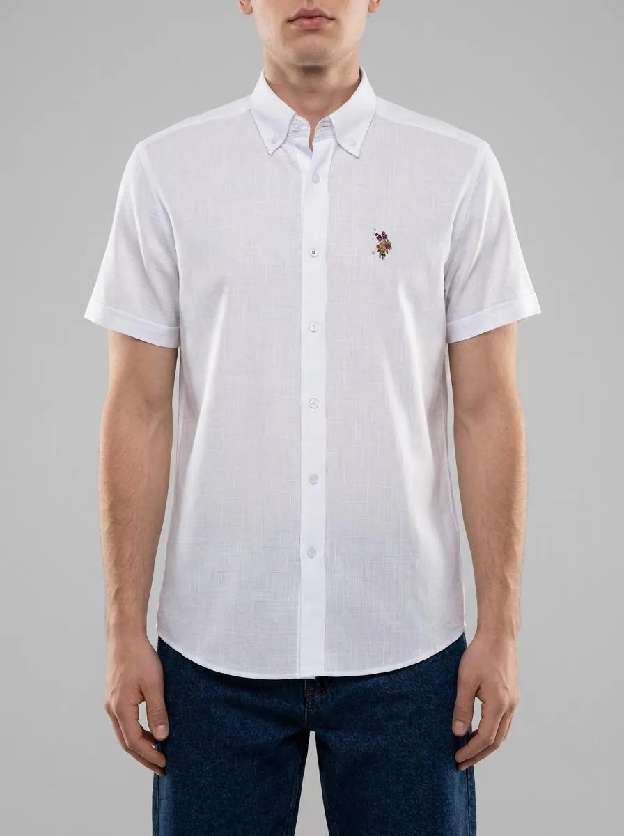 U.S. Polo Assn. White Men White Shirt SKU: G081GL0040 2083854_VR013 Image 00