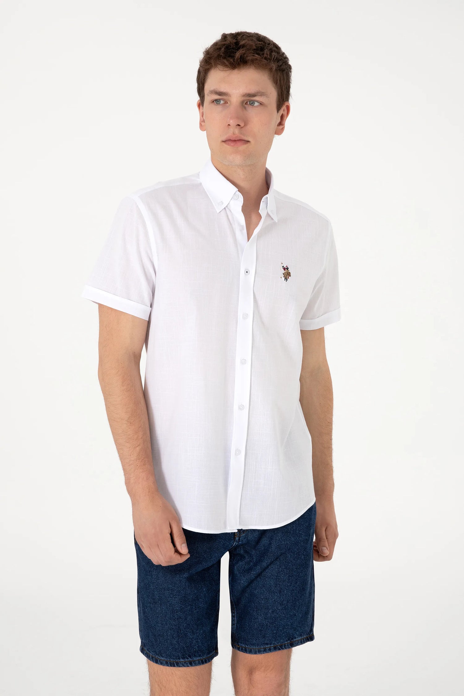 U.S. Polo Assn. White Men White Shirt SKU: G081GL0040 2083854_VR013 Image 03