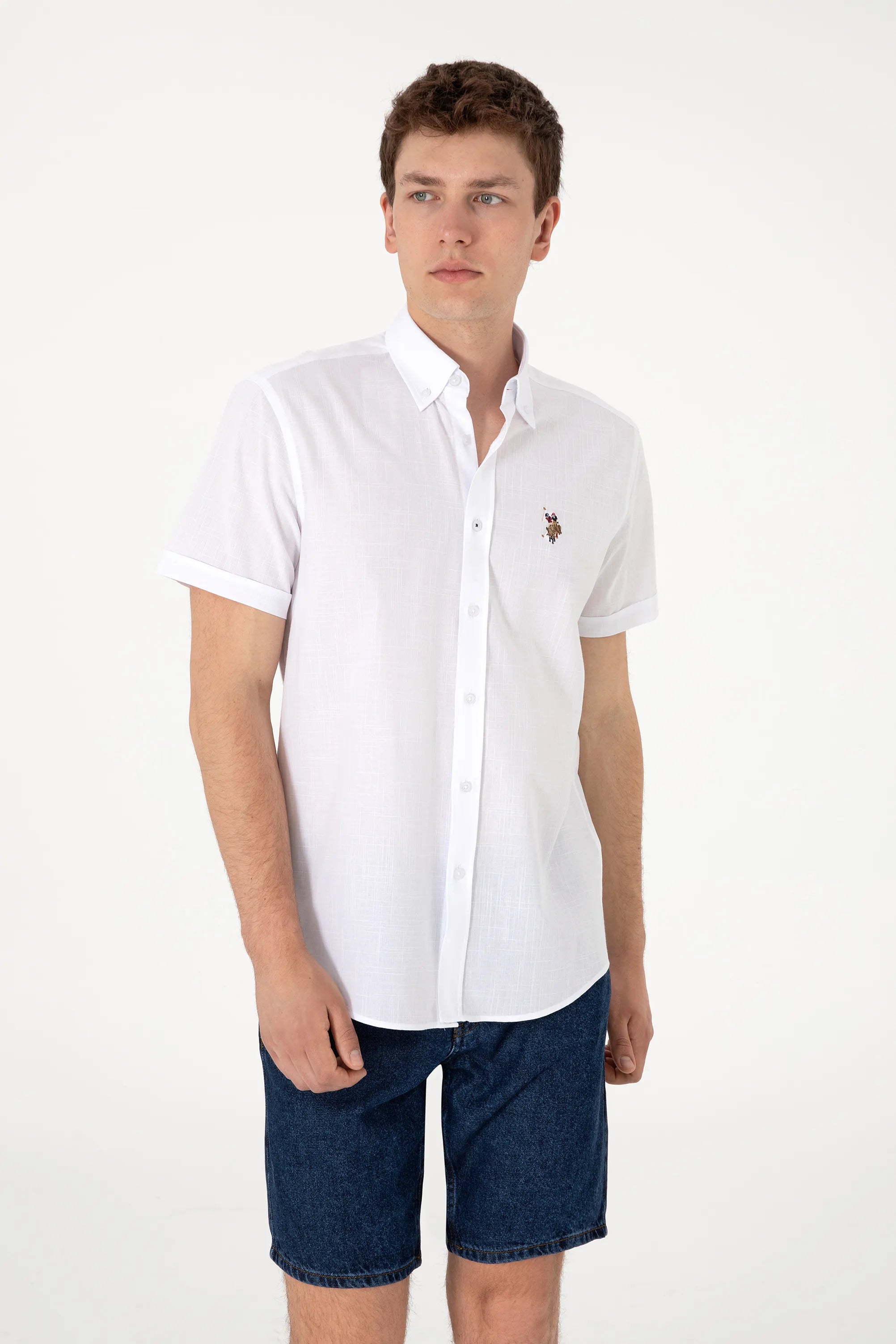 U.S. Polo Assn. White Men White Shirt SKU: G081GL0040 2083854_VR013 Image 03