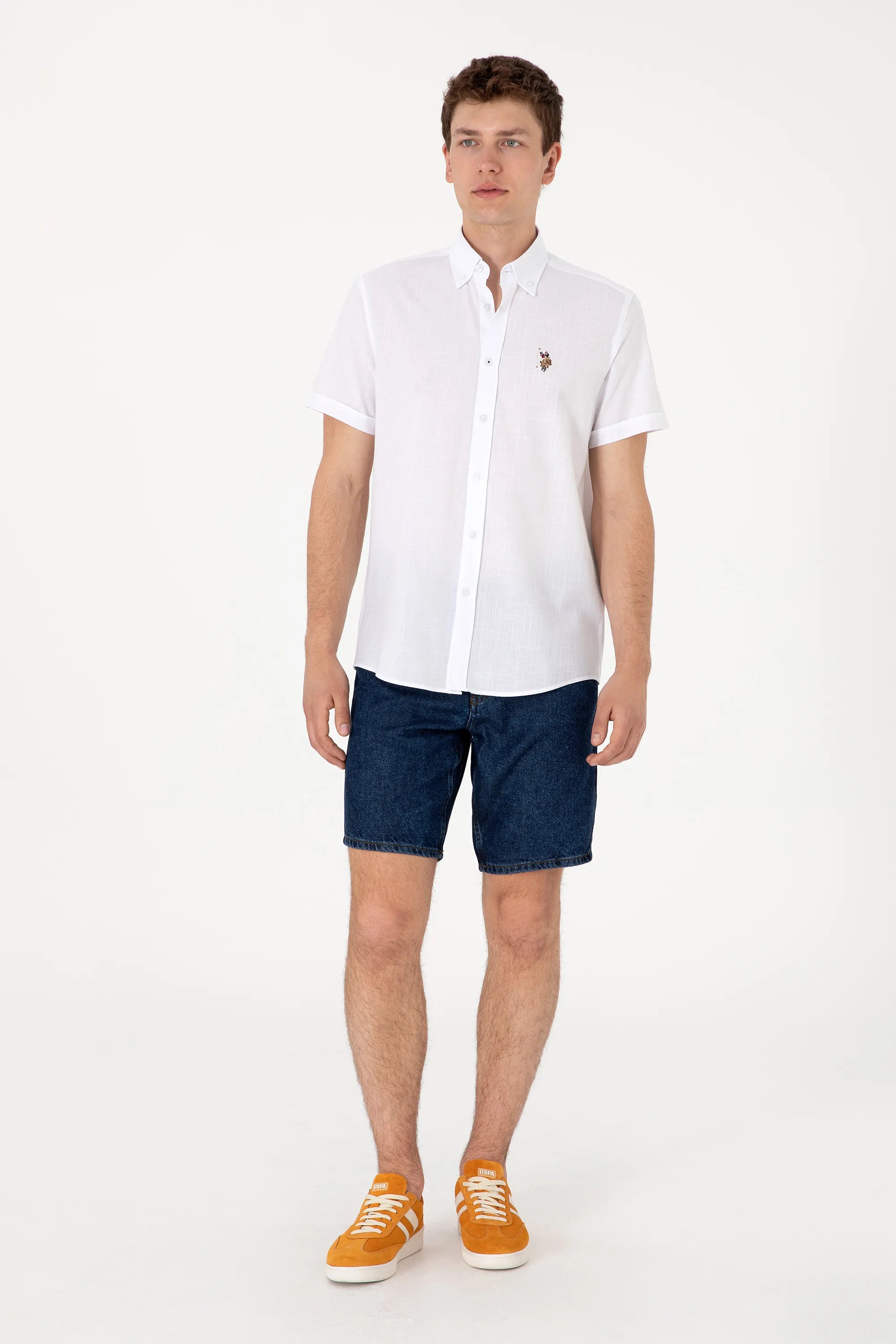 U.S. Polo Assn. White Men White Shirt SKU: G081GL0040 2083854_VR013 Image 04