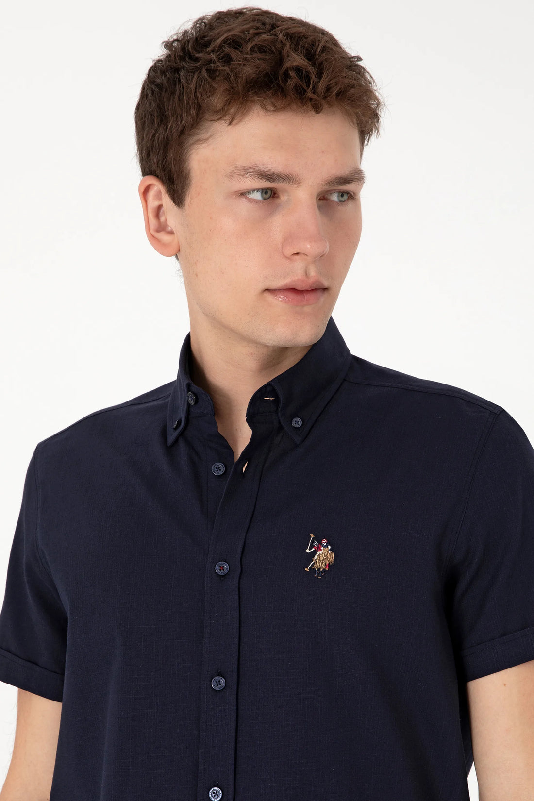 U.S. Polo Assn. Navy Men Navy Shirt SKU: G081GL0040 2083854_VR033 Image 02