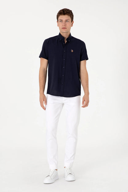 U.S. Polo Assn. Navy Men Navy Shirt SKU: G081GL0040 2083854_VR033 Image 04