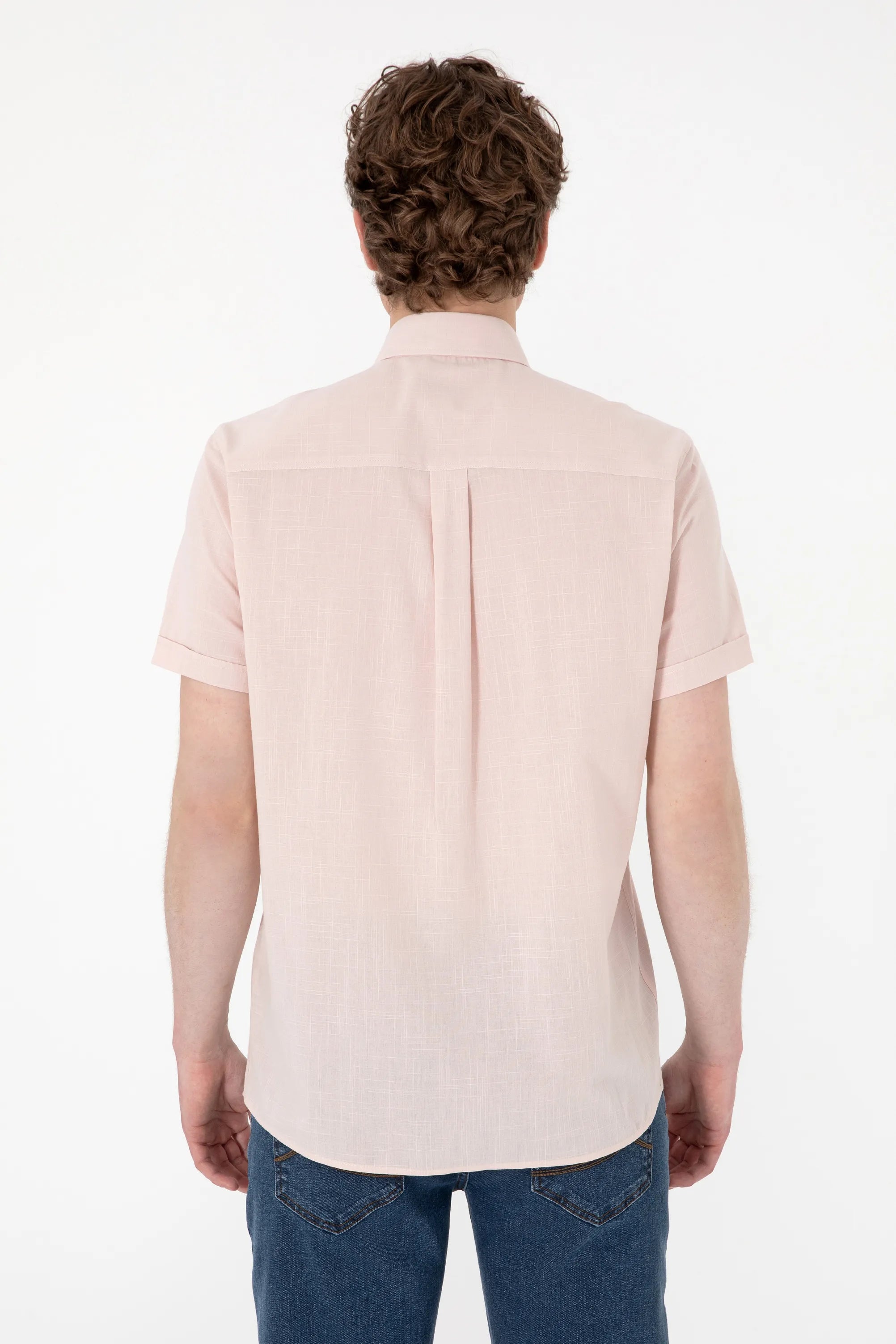 U.S. Polo Assn. Pink Men Pink Shirt SKU: G081GL0040 2083854_VR042 Image 05